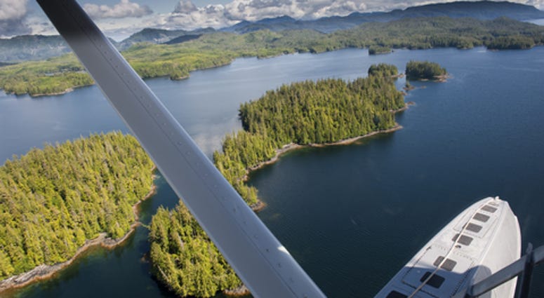 Alaska Prince of Wales island aerial view from floatplane