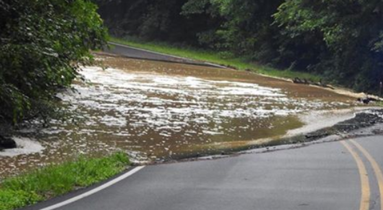 Flooding along Meadow Road in Henrico's East End on Friday, June 22, 2018. (With permission from resident Carl Llon)