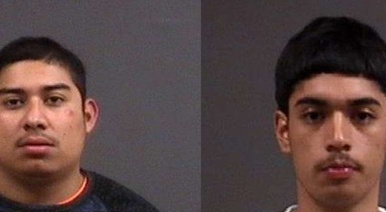 Crinmli Castaneda-Alcaraz, 21, of Dallas, Texas, and Brandon Alexis Hernandez, 18, of Houston, Texas, have been arrested for allegedly distributing meth in Chesterfield. (Chesterfield Police)
