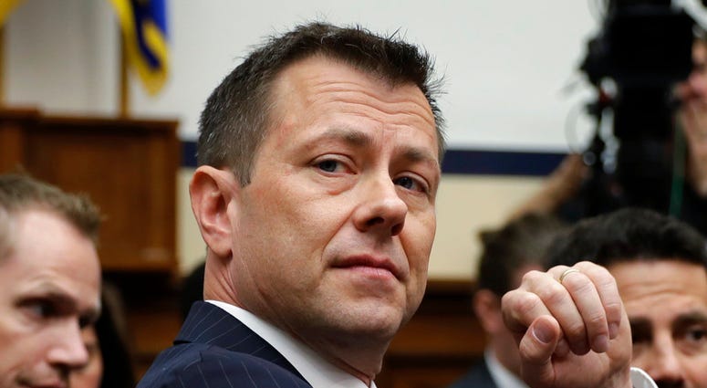 In this July 12, 2018 file photo, FBI Deputy Assistant Director Peter Strzok is seated to testify before the the House Committees on the Judiciary and Oversight and Government Reform during a hearing on "Oversight of FBI and DOJ Actions Surrounding the 20