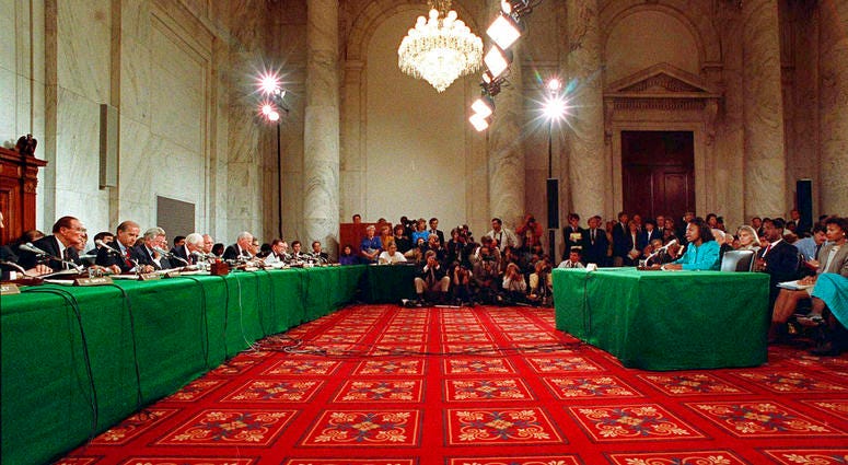 Antia Hill before Senate Panel in 1991