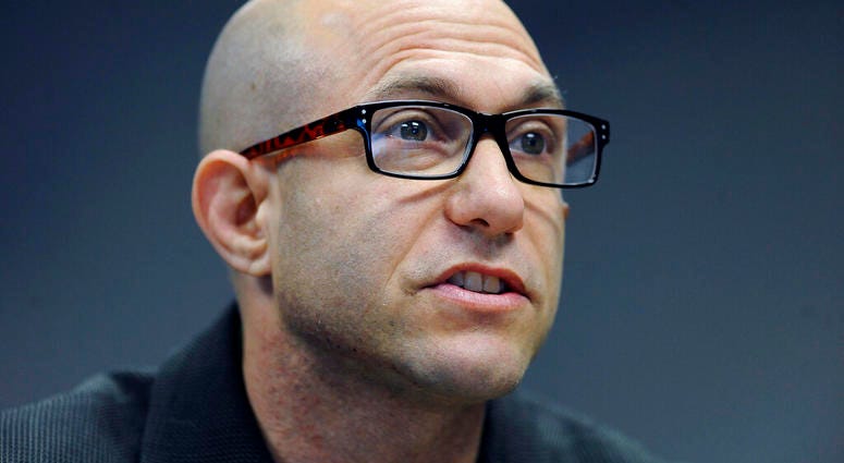 FILE - In this Nov. 14, 2014 file photo, Jeremy Richman, father of Sandy Hook Elementary school shooting victim Avielle Richman, addresses the Sandy Hook Advisory Commission in Newtown, Conn. (AP Photo/Jessica Hill, File) FILE - In this Nov. 14, 2014 file photo, Jeremy Richman, father of Sandy Hook Elementary school shooting victim Avielle Richman, addresses the Sandy Hook Advisory Commission in Newtown, Conn. (AP Photo/Jessica Hill, File)