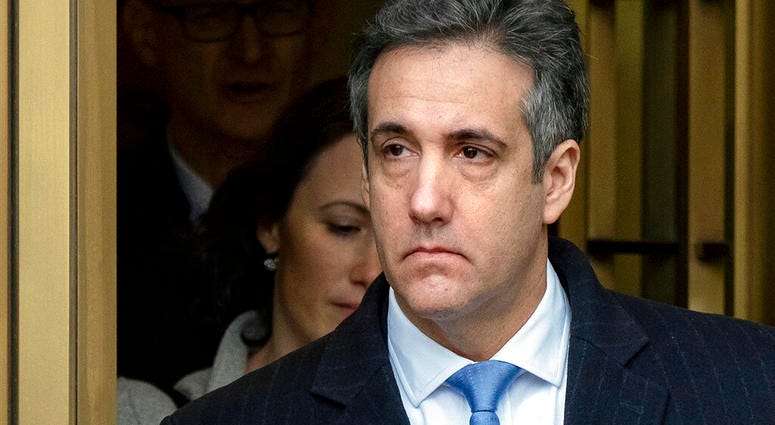 In this Dec. 12, 2018, file photo, Michael Cohen, President Donald Trump's former lawyer, leaves federal court after his sentencing in New York. (AP Photo/Craig Ruttle, File)