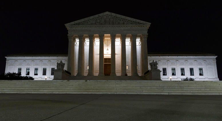 In this July 16, 2019, file photo, the Supreme Court is seen in Washington. (AP Photo/Carolyn Kaster)