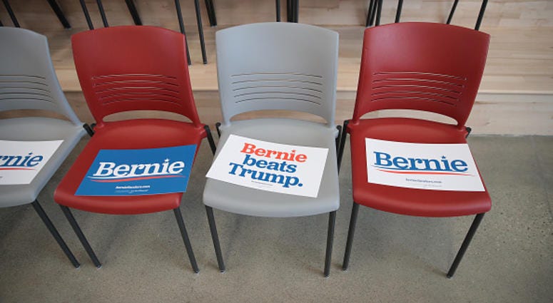 Bernie Sanders signs