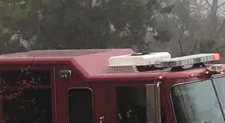 Fire Truck at the scene of an accident. (Matt Demlein, WRVA)