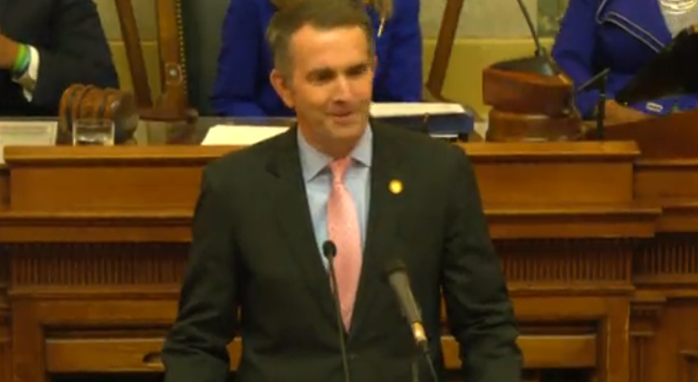 Governor Ralph Northam (D) gives the State of the Commonwealth on January 8, 2020. (House Feed) Governor Ralph Northam (D) gives the State of the Commonwealth on January 8, 2020. (House Feed)