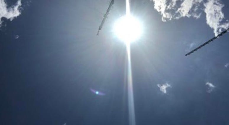 The sun outside Richmond, Va., on July 17, 2019. (Matt Demlein, WRVA)
