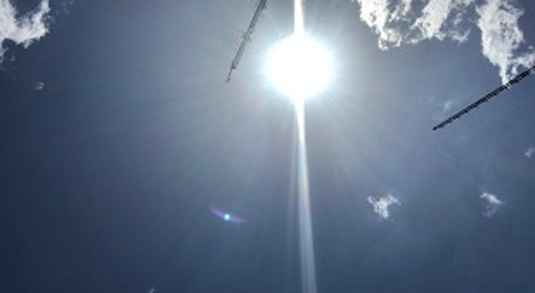 The sun outside Richmond, Va., on July 17, 2019. (Matt Demlein, WRVA)