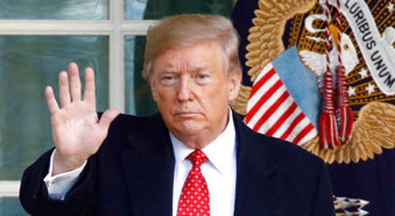 President Donald Trump waves as he departs after pardoning Butter, the national Thanksgiving turkey, during a ceremony in the Rose Garden of the White House, Tuesday, Nov. 26, 2019, in Washington. (AP Photo/Patrick Semansky) President Donald Trump waves as he departs after pardoning Butter, the national Thanksgiving turkey, during a ceremony in the Rose Garden of the White House, Tuesday, Nov. 26, 2019, in Washington. (AP Photo/Patrick Semansky)