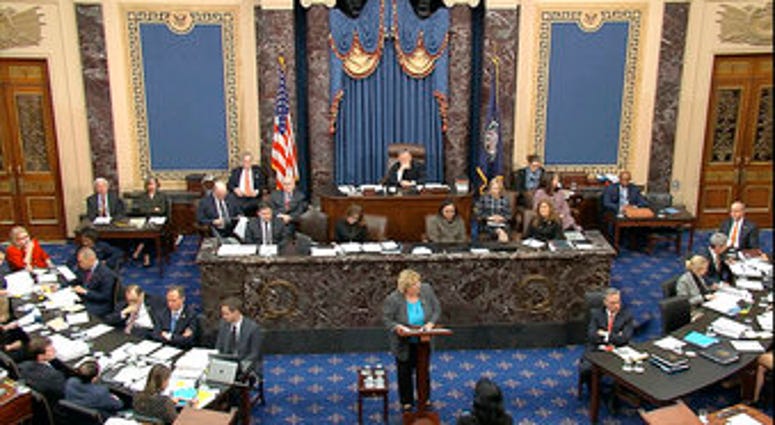 In this image from video, House impeachment manager Rep. Zoe Lofgren, D-Calif., speaks during the impeachment trial against President Donald Trump in the Senate at the U.S. Capitol in Washington, Thursday, Jan. 23, 2020. (Senate Television via AP) In this image from video, House impeachment manager Rep. Zoe Lofgren, D-Calif., speaks during the impeachment trial against President Donald Trump in the Senate at the U.S. Capitol in Washington, Thursday, Jan. 23, 2020. (Senate Television via AP)