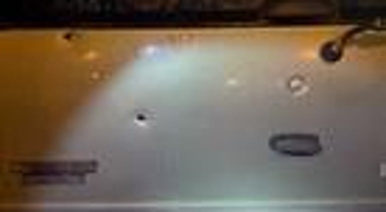 Picture of a car hit by gunfire near the Lee Monument on Thursday, July 30, 2020. (Richmond Police) Picture of a car hit by gunfire near the Lee Monument on Thursday, July 30, 2020. (Richmond Police)