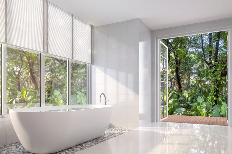 green bathroom