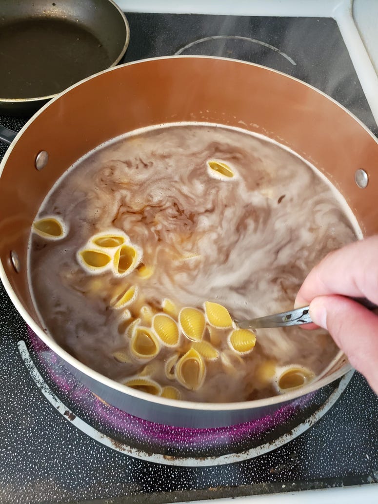 boiling pasta