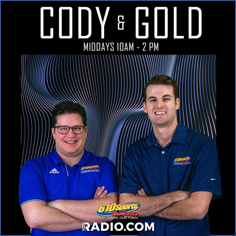 Cody & Gold Weekdays 10am - 2pm