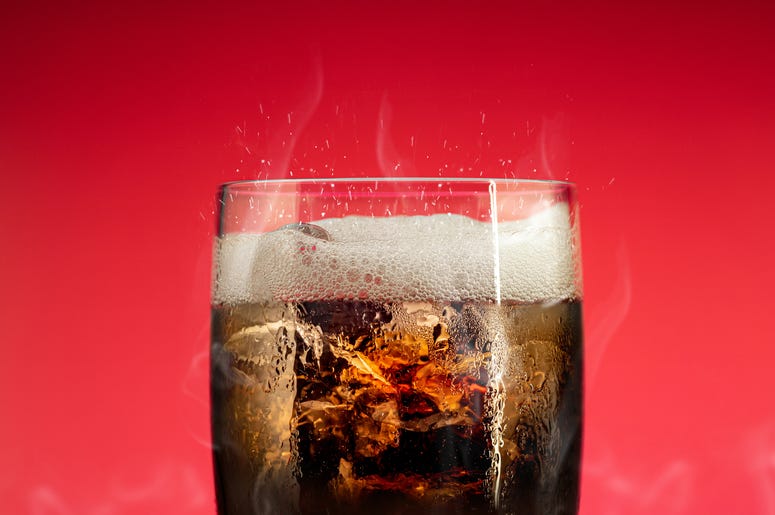 Soda in glass