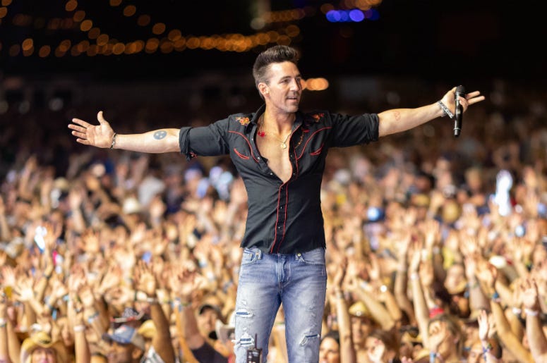 Jake Owen performs onstage during 2018 Stagecoach California's Country Music Festival Jake Owen performs onstage during 2018 Stagecoach California's Country Music Festival