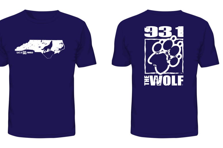 2018 93.1 The Wolf T-Shirt 2018 93.1 The Wolf T-Shirt