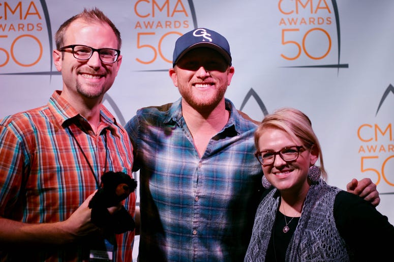 Cole Swindell with Clay and Corie Cole Swindell with Clay and Corie