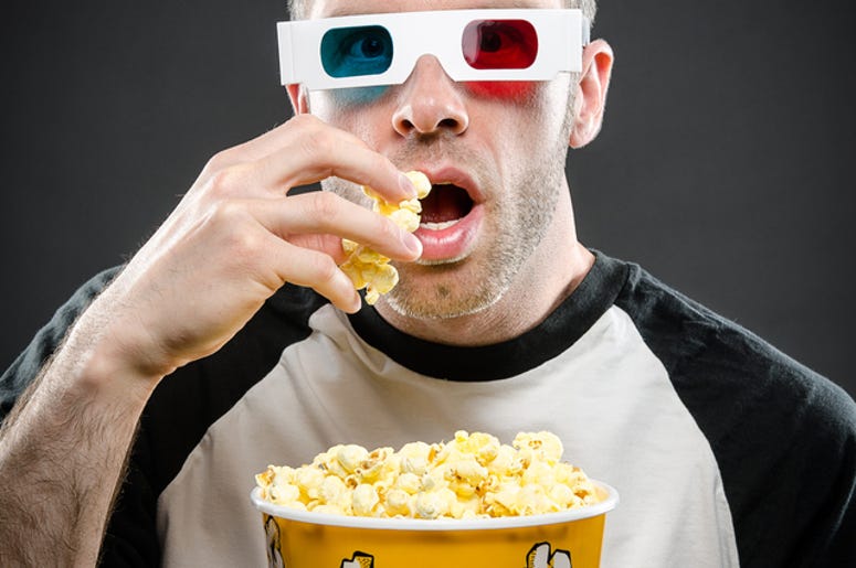 Movie Guy with Popcorn Movie Guy with Popcorn