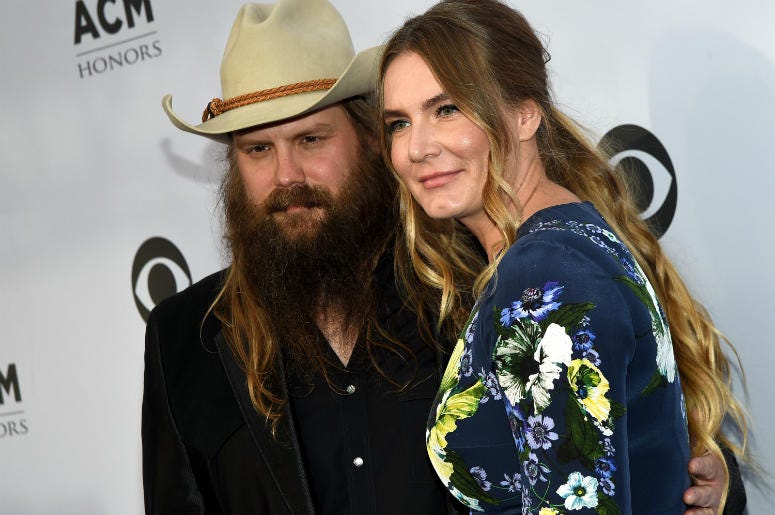 Chris Stapleton and Morgane Stapleton attend the 11th Annual ACM Honors Chris Stapleton and Morgane Stapleton attend the 11th Annual ACM Honors