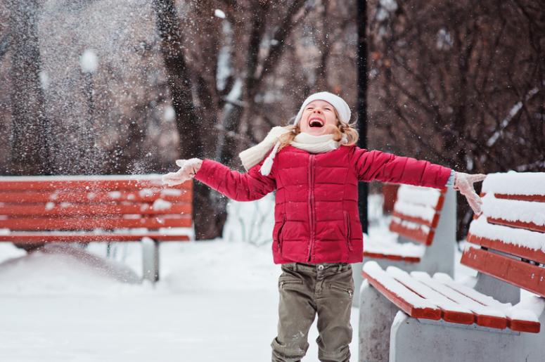 Happy Kid in Snow Happy Kid in Snow