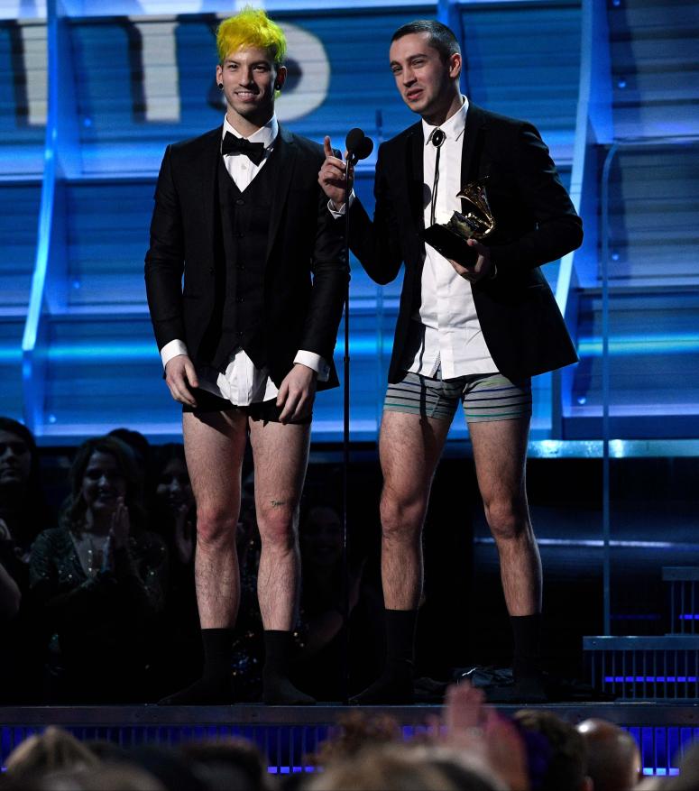 Twenty One Pilots Grammys Pantless Twenty One Pilots Grammys Pantless