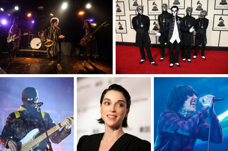 Greta Van Fleet, GHOST, Twenty One Pilots, St. Vincent, Bring Me The Horizon Greta Van Fleet, GHOST, Twenty One Pilots, St. Vincent, Bring Me The Horizon