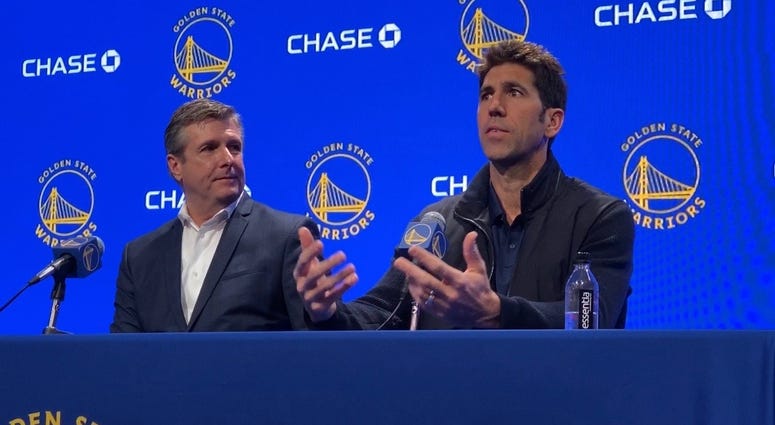 Warriors president Rick Welts, GM Bob Myers