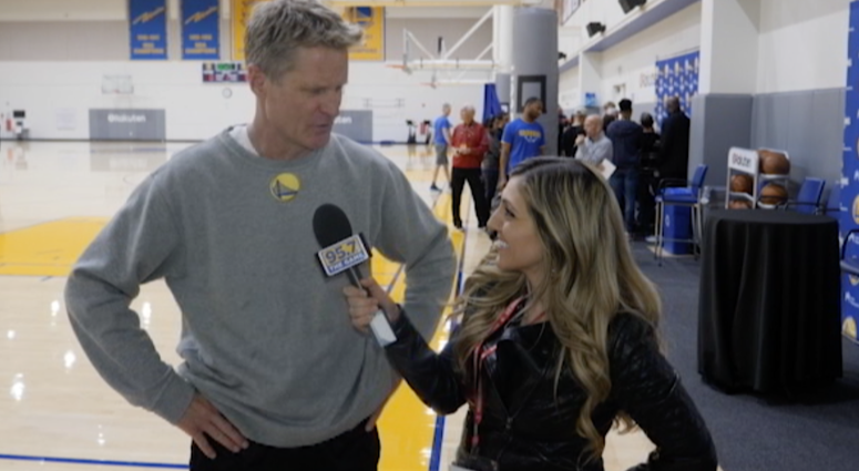 Steve Kerr and Anna Steve Kerr and Anna