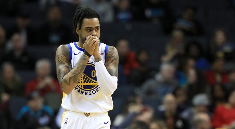 D'Angelo Russell at the Charlotte Hornets