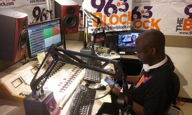 JJ Solomon in the Block Studio JJ Solomon in the The Block studio