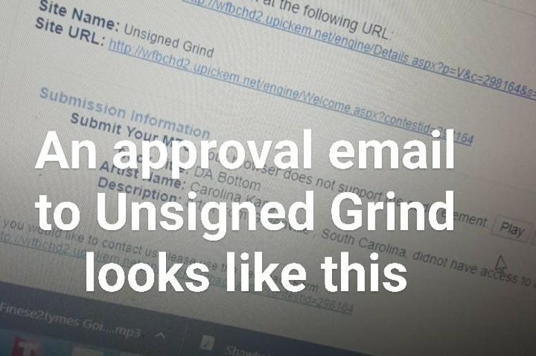 This is what an approval email looks like Approval emails look like this