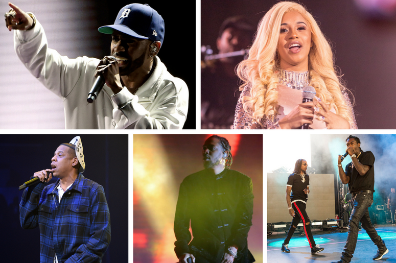 Big Sean, Cardi B, JAY-Z, Kendrick Lamar, Migos Big Sean, Cardi B, JAY-Z, Kendrick Lamar, Migos
