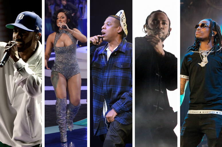Big Sean, Cardi B, JAY-Z, Kendrick Lamar, Offset (of Migos) Big Sean, Cardi B, JAY-Z, Kendrick Lamar, Offset (of Migos)