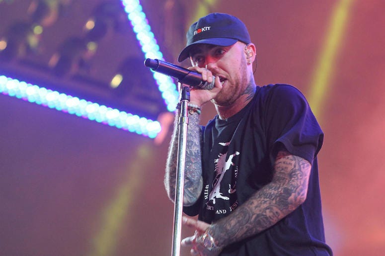 Mac Miller Apr 21, 2017; Indio, CA, USA; Mac Miller performs during the Coachella Valley Music and Arts Festival at Empire Polo Club.