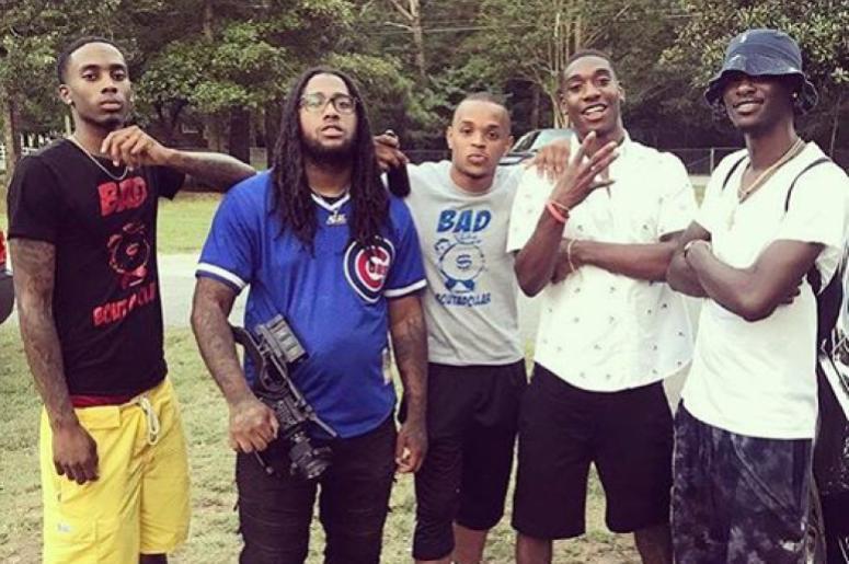 Bouta Dolla with crew and camera man at Video Shoot sat July 29th BoutaDolla Butta video shoot Sat July 29th in Piedmont, South Carolina