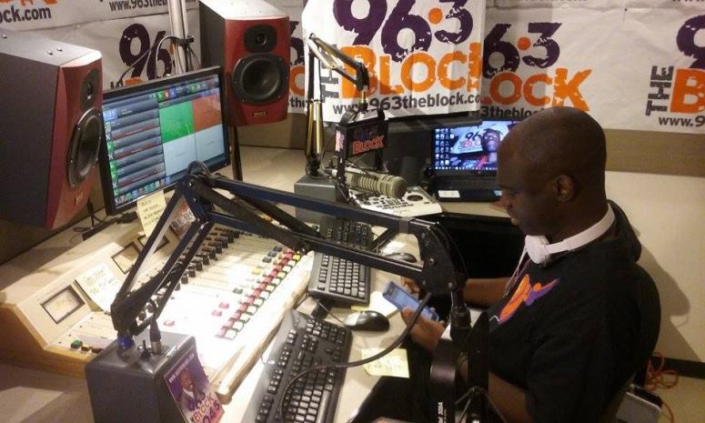 JJ Solomon in the Block Studio JJ Solomon in the The Block studio