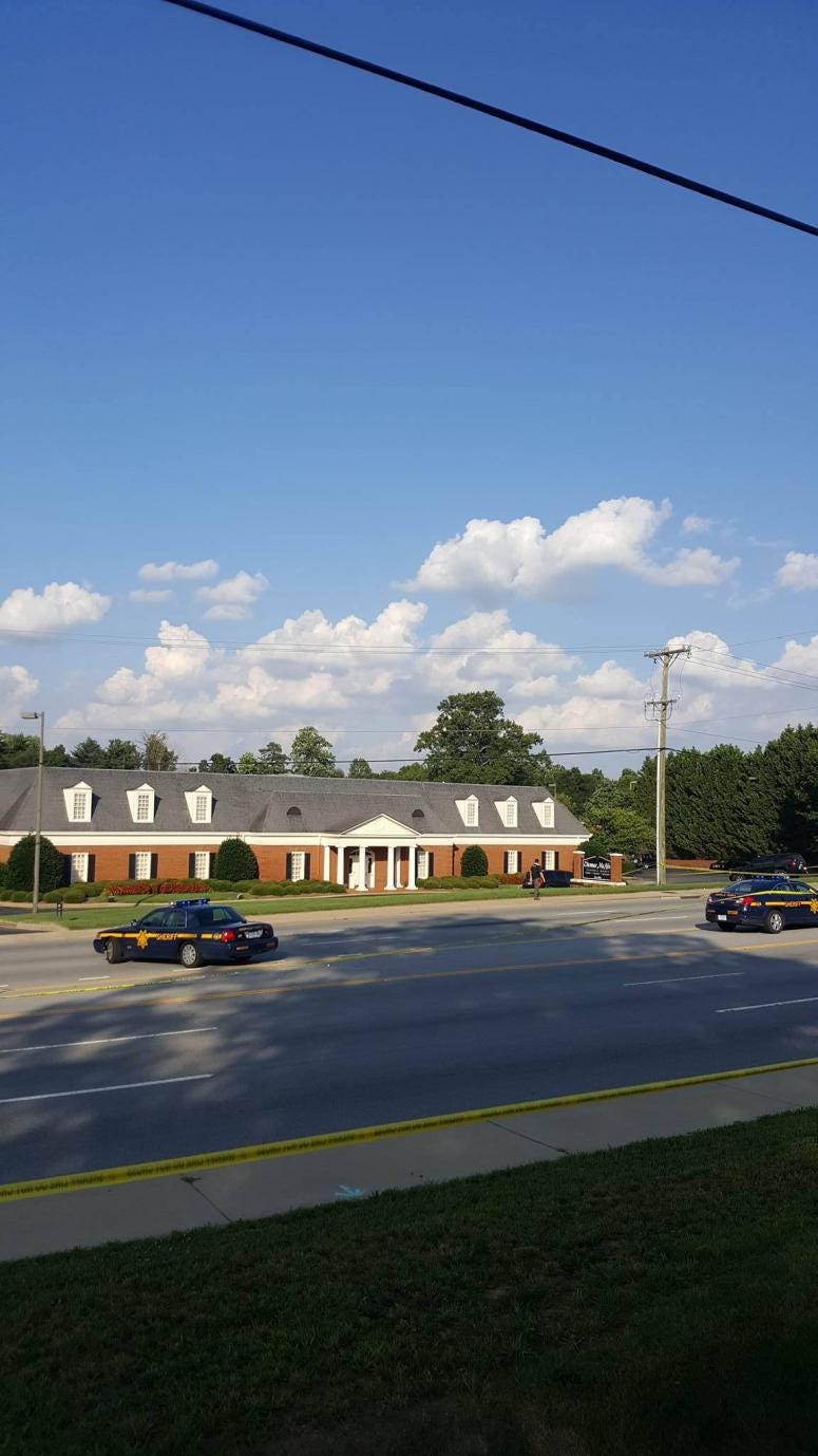 Crime Scene - Thomas Mcafee funeral Home 6700 White Horse Road in Berea (Greenville County) Crime Scene - Thomas Mcafee funeral Home 6700 White Horse Road in Berea (Greenville County)