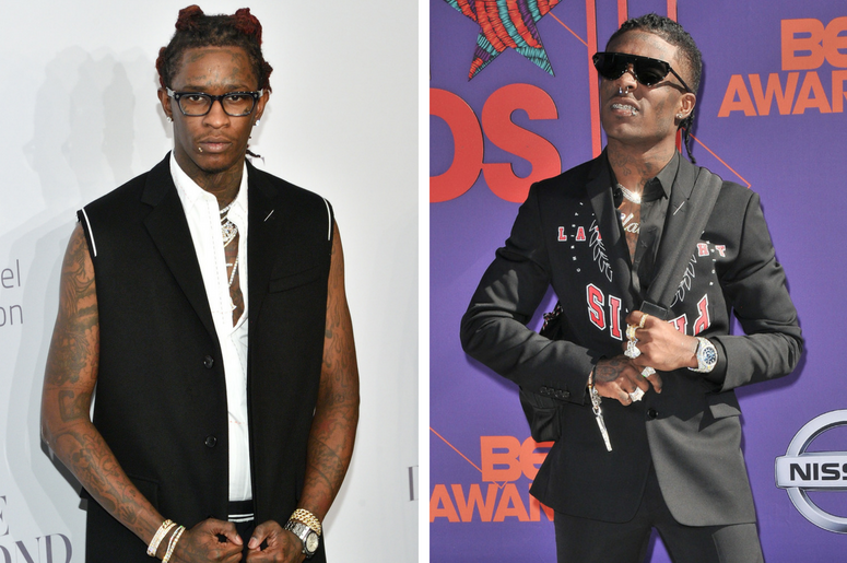 Young Thug | Lil Uzi Vert Musician Young Thug attends Rihanna's 3rd Annual Diamond Ball at Cipriani Wall Street in New York, NY on September 14, 2017. / Lil Uzi Vert arrives at the 2018 BET Awards held at the Microsoft Theater in Los Angeles, CA on Sunday, June 24, 2018.