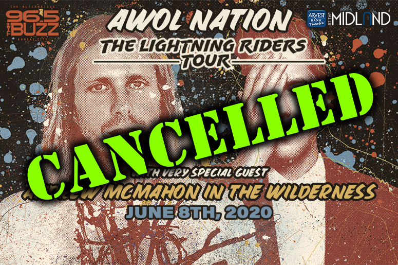 The AWOL Nation and Andrew McMahon in the Wilderness show has been cancelled due to concerns of the Covid-19 virus.