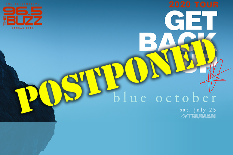 Blue October Postponed
