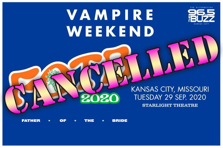 Vampire Weekend Cancelled