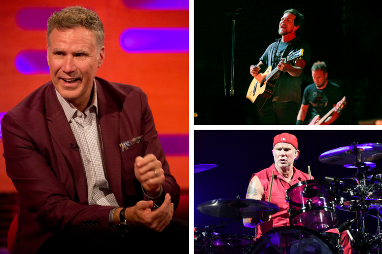 Eddie Vedder, Will Ferrell, Chad Smith Eddie Vedder, Will Ferrell, Chad Smith