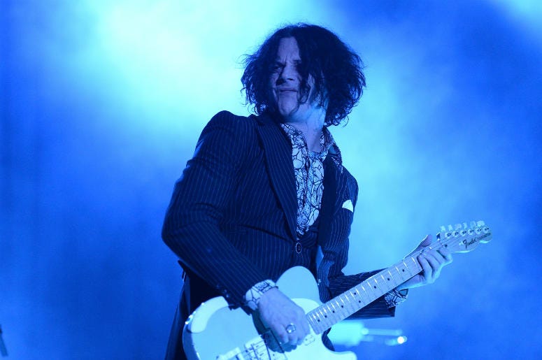 Jack White performs during the 2014 Bonnaroo Music & Arts Festival on June 14, 2014 Jack White performs during the 2014 Bonnaroo Music & Arts Festival on June 14, 2014