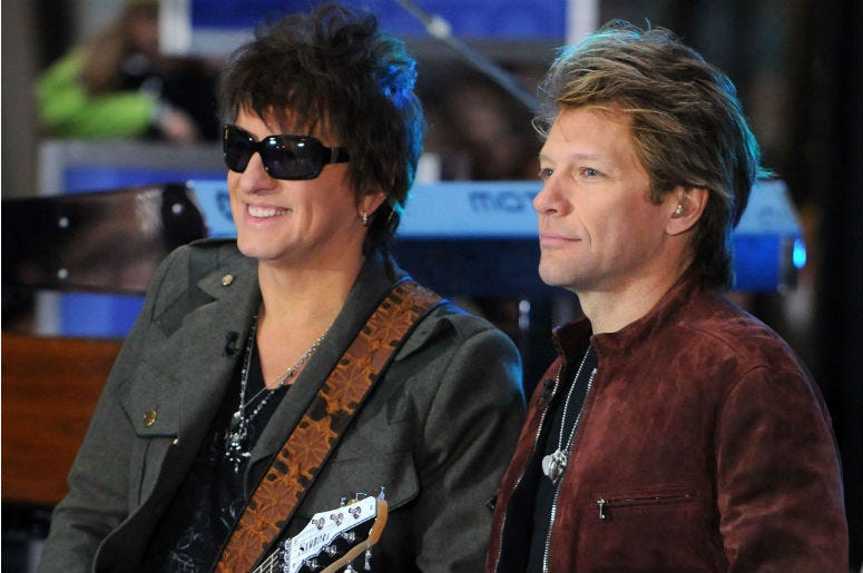 Richie Sambora and Jon Bon Jovi Richie Sambora and Jon Bon Jovi