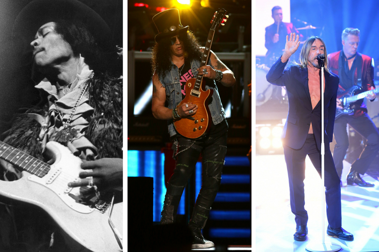 Jimi Hendrix, Slash, Iggy Pop Jimi Hendrix, Slash, Iggy Pop