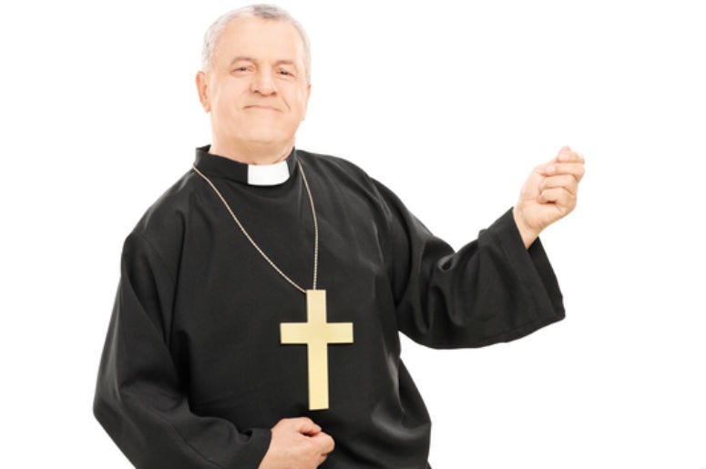 priest playing air guitar priest playing air guitar