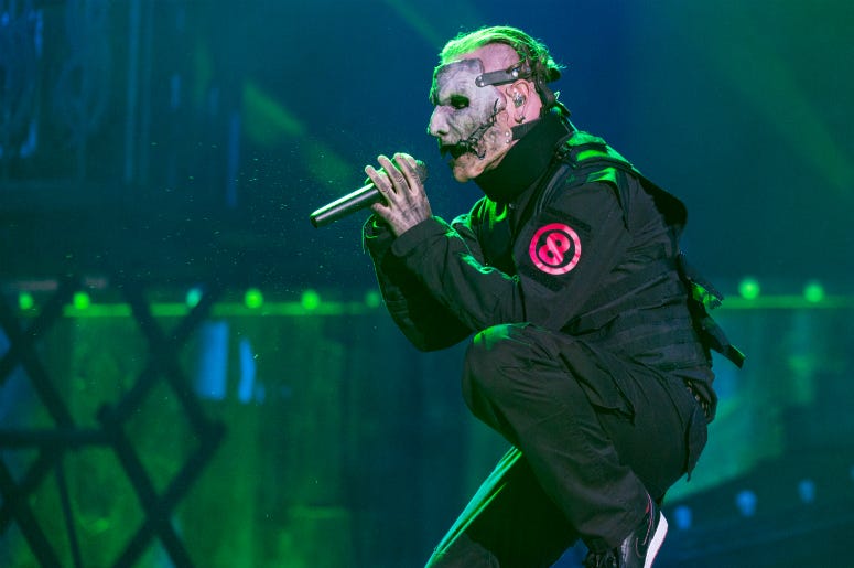 Corey Taylor of Slipknot at Toyota Park during Open Air Chicago on July 17, 2016, in Chicago, Illinois Corey Taylor of Slipknot at Toyota Park during Open Air Chicago on July 17, 2016, in Chicago, Illinois