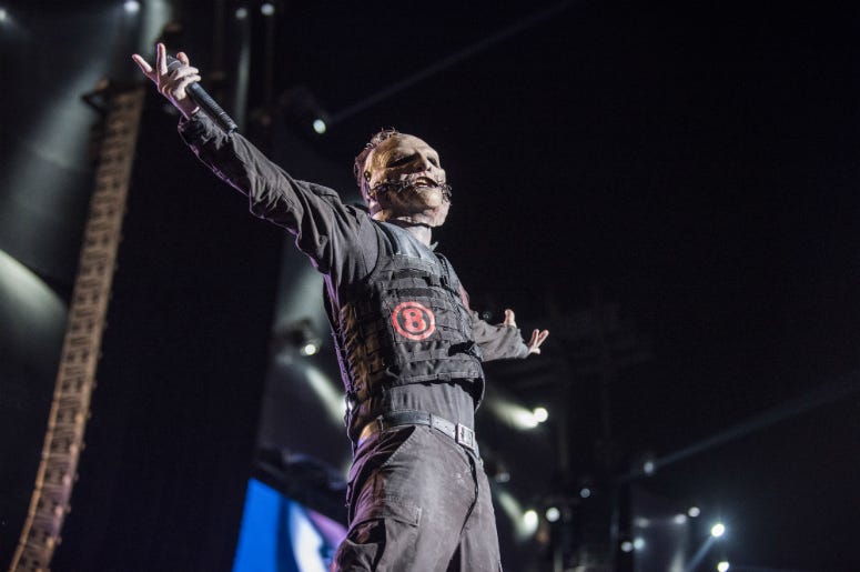 Corey Taylor from Slipknot performs at 2015 Rock in Rio Corey Taylor from Slipknot performs at 2015 Rock in Rio